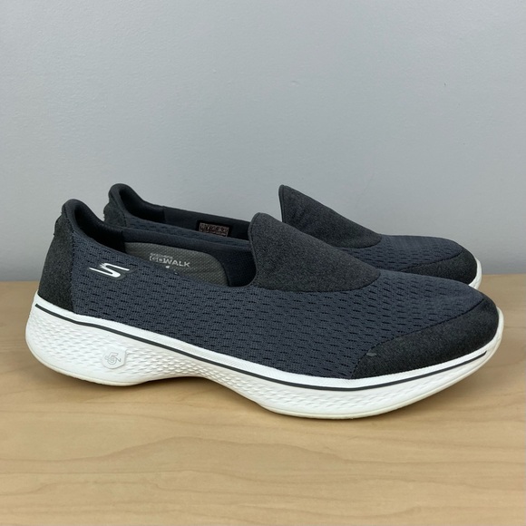Skechers Women’s Size 11.0 Go Walk 4 Pursuit Gray Casual Slip On Shoes - Picture 1 of 11